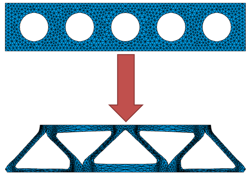 形状最適化の結果の表示: 最適化CAEソフトウェア OPTISHAPE-TS